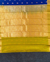 SC3030 - Satin Saree With Copper Zari And Meena Butta